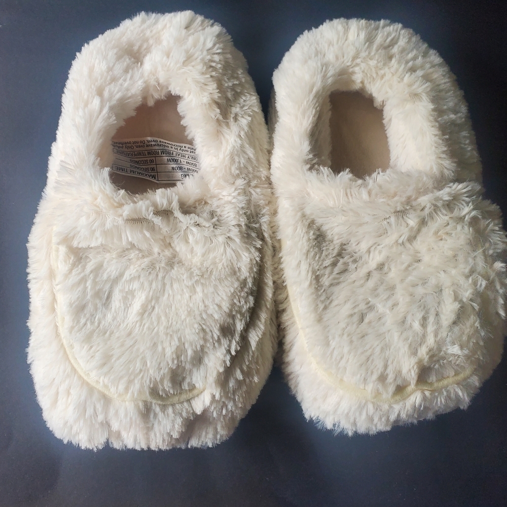 Warmies Microwaveable Heated Slippers Footwarmers Size 8-9